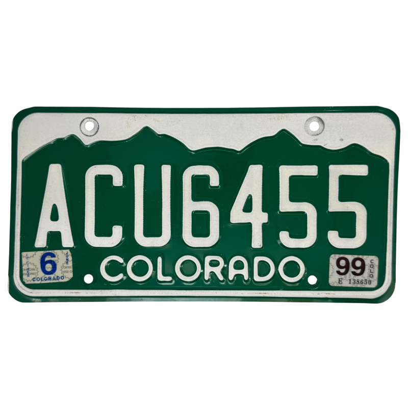 Placă de înmatriculare din Colorado