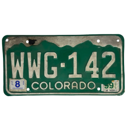 Placă de înmatriculare din Colorado