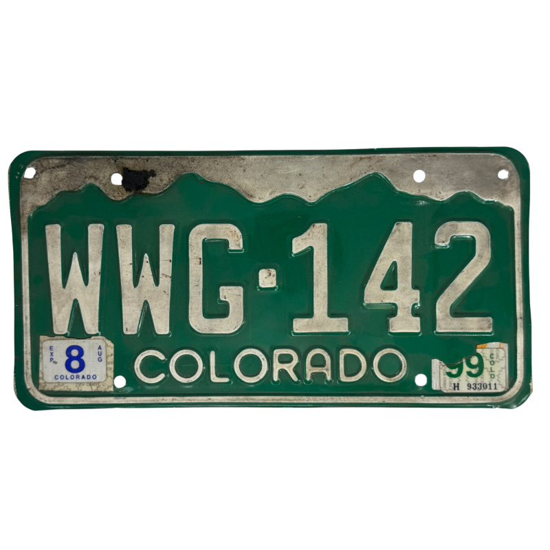 Placă de înmatriculare din Colorado