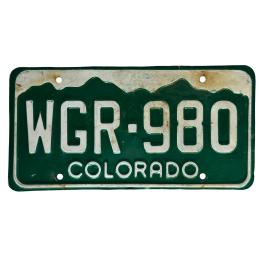 Placă de înmatriculare din Colorado