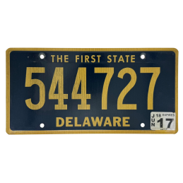 Placă de înmatriculare Delaware