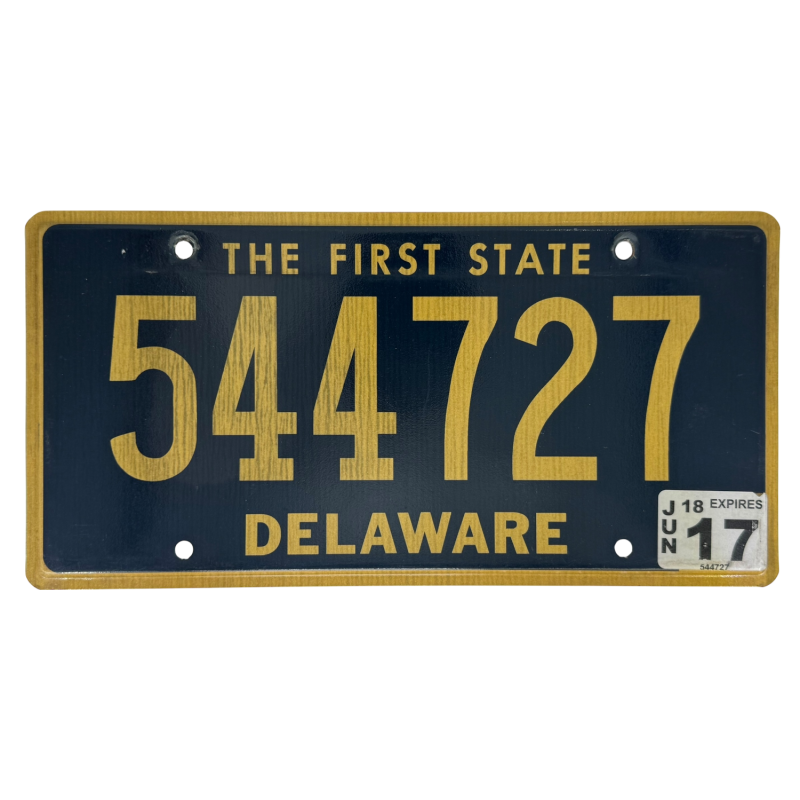 Placă de înmatriculare Delaware