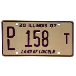 Placă de înmatriculare din Illinois