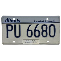 Placă de înmatriculare din Illinois