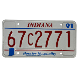 Placă de înmatriculare Indiana