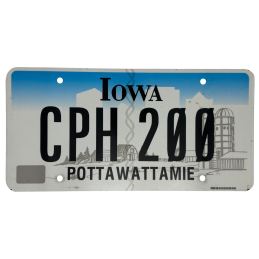Placă de înmatriculare Iowa