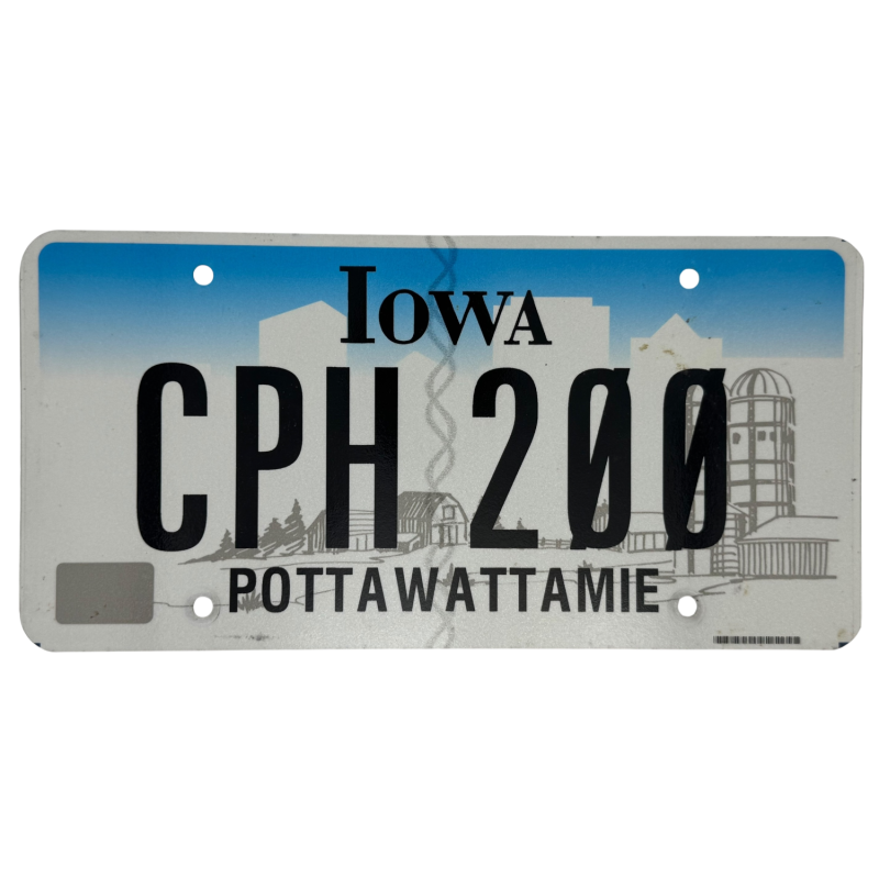 Placă de înmatriculare Iowa
