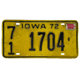 Placă de înmatriculare Iowa