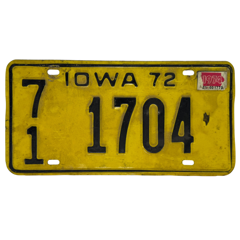 Placă de înmatriculare Iowa