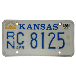 Placa de înmatriculare Kansas