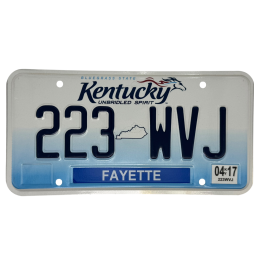 Placă de înmatriculare din Kentucky