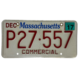 Placa de înmatriculare din Massachusetts