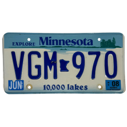 Placă de înmatriculare Minnesota