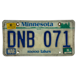 Placă de înmatriculare Minnesota