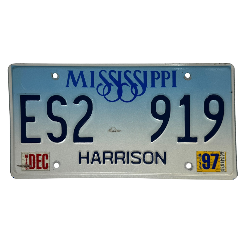 Placă de înmatriculare Mississippi Placă de înmatriculare Mississippi