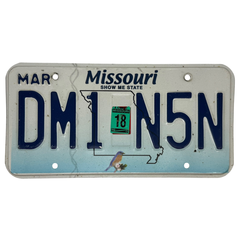 Placă de înmatriculare Missouri