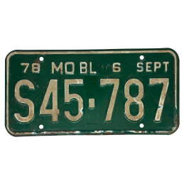Placă de înmatriculare Missouri