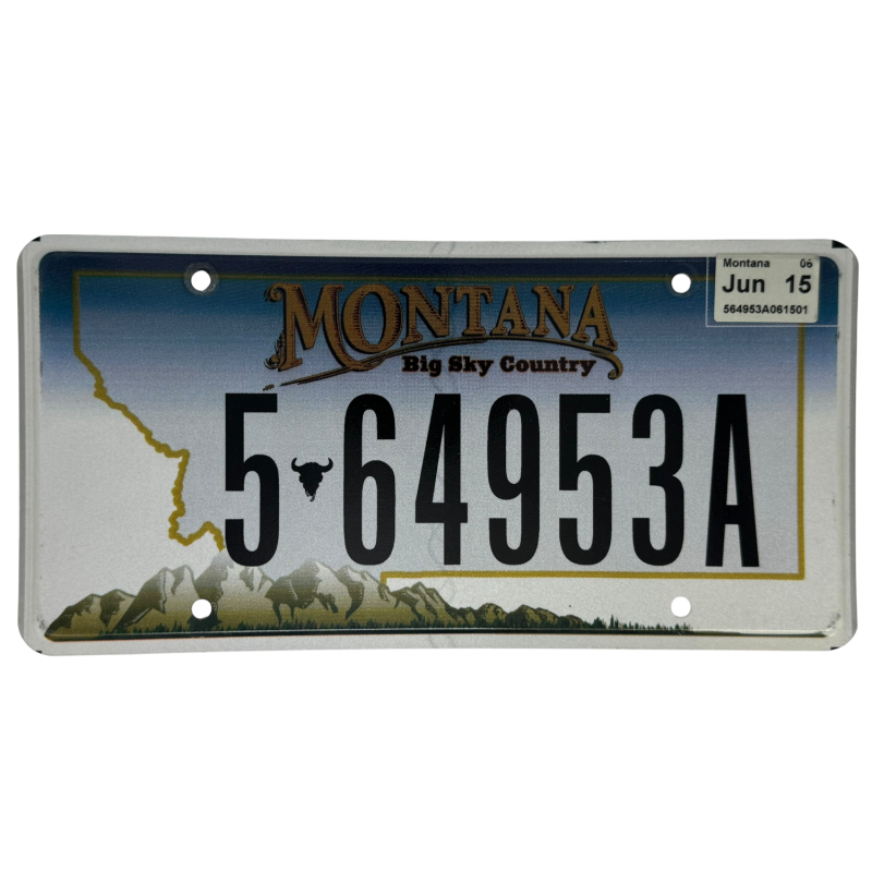 Placă de înmatriculare Montana