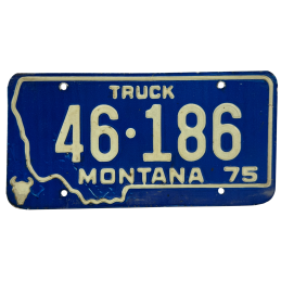 Placă de înmatriculare Montana