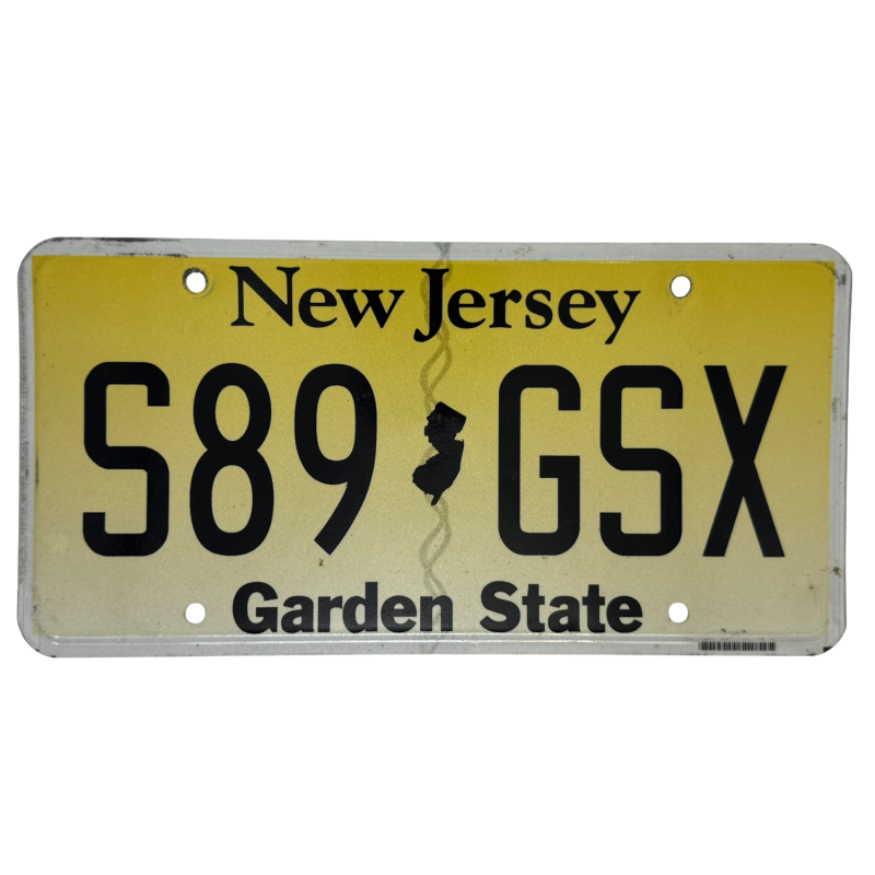 Placă de înmatriculare New Jersey