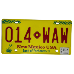Placă de înmatriculare New Mexico