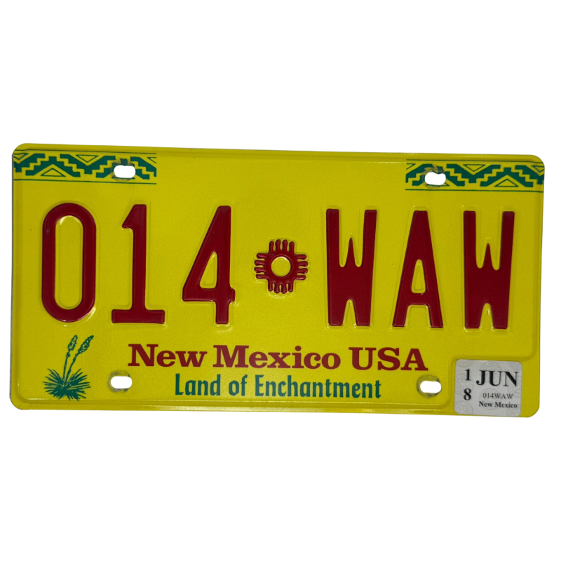 Placă de înmatriculare New Mexico