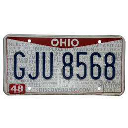 Placă de înmatriculare din Ohio