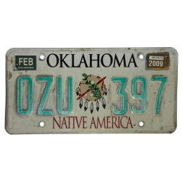 Placă de înmatriculare Oklahoma
