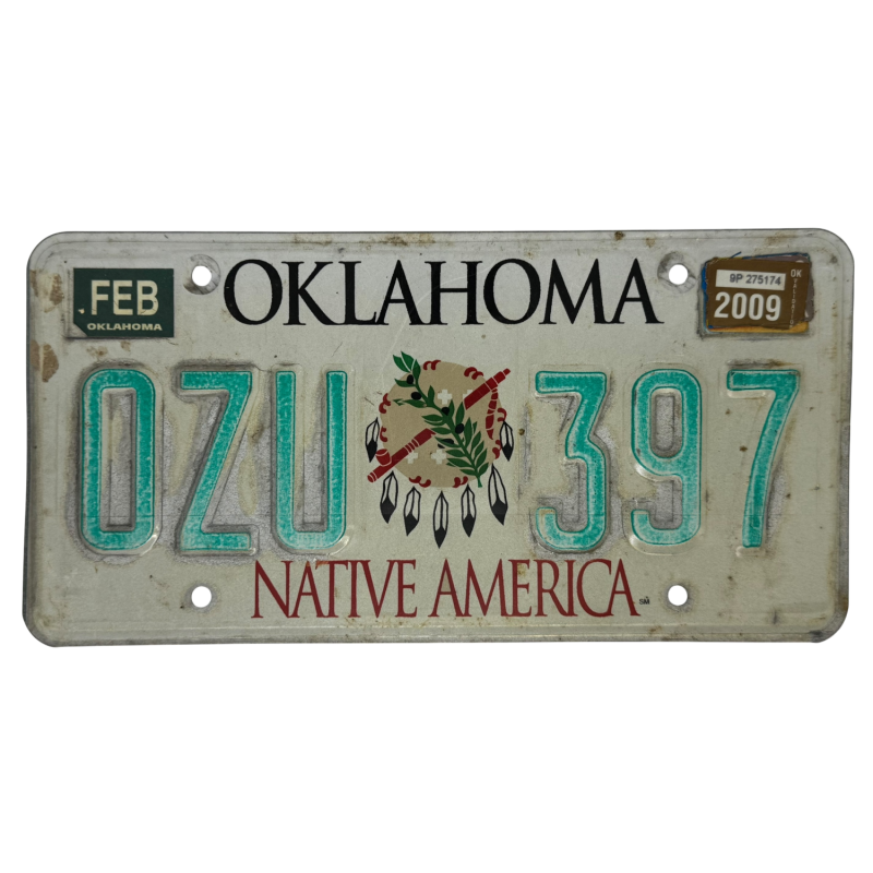 Placă de înmatriculare Oklahoma