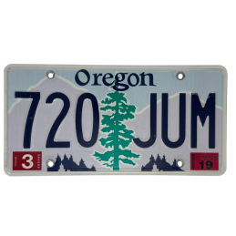 Placă de înmatriculare Oregon