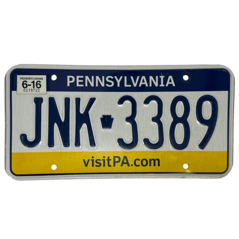 Placă de înmatriculare din Pennsylvania