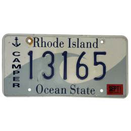 Placă de înmatriculare Rhode Island