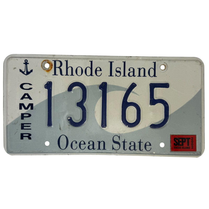 Placă de înmatriculare Rhode Island