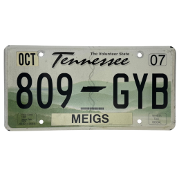 Placă de înmatriculare Tennessee