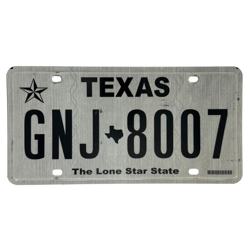 Placă de înmatriculare Texas