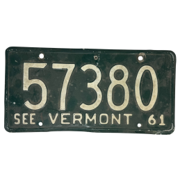 Placă de înmatriculare Vermont