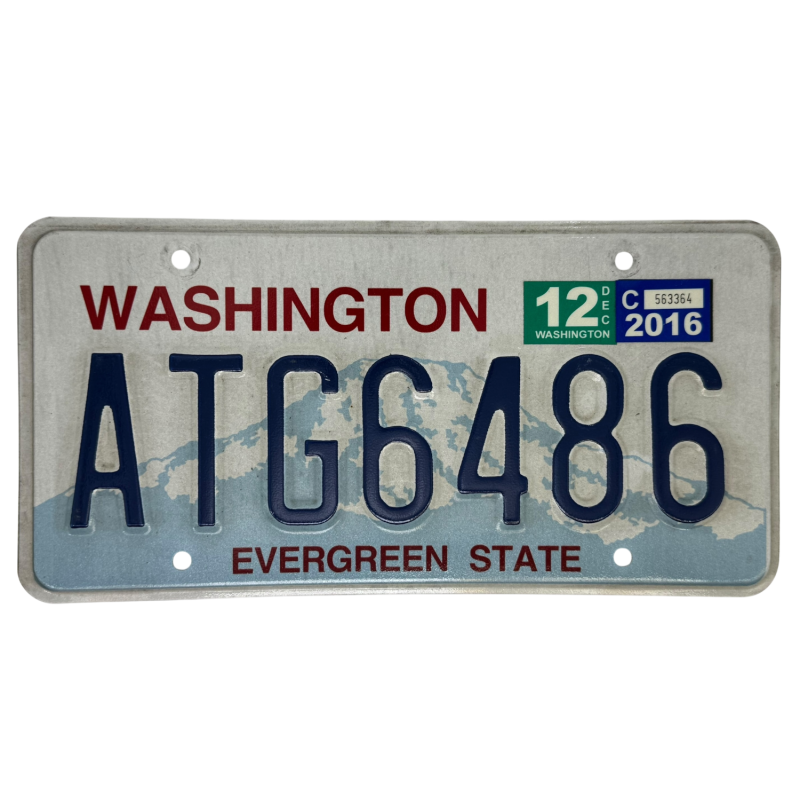 Placă de înmatriculare Washington