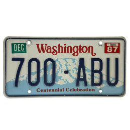 Placă de înmatriculare Washington