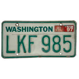 Placă de înmatriculare Washington