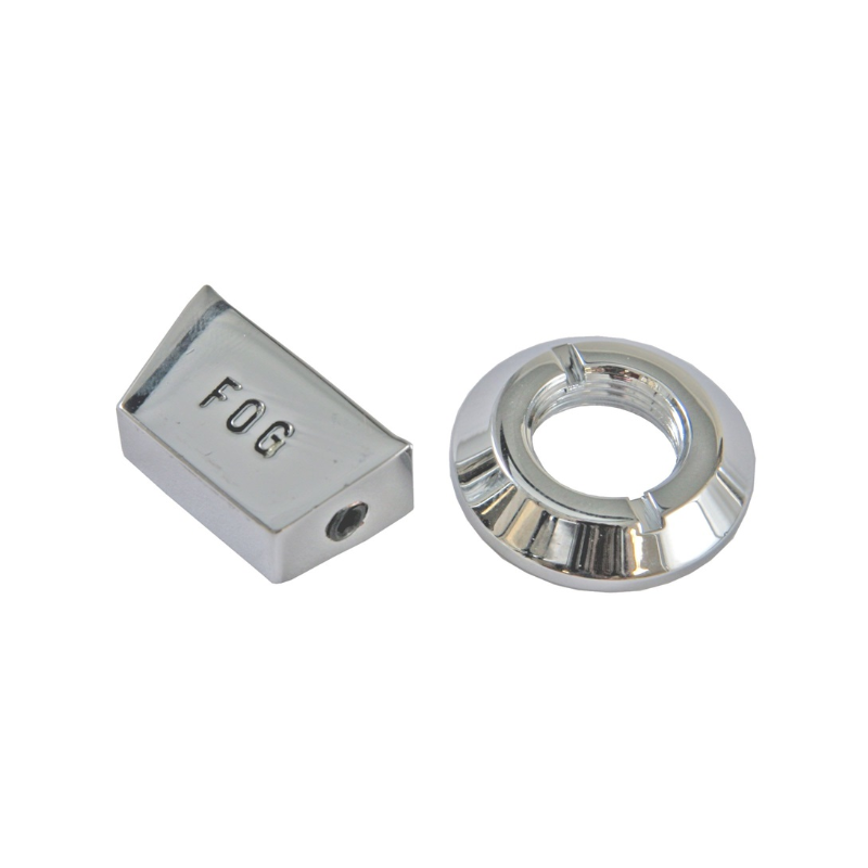 Buton și comutator cromat pentru faruri de ceață 65-67 Buton și comutator cromat pentru faruri de ceață 65-67