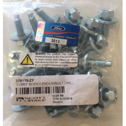 Fender și corp șuruburi "Ford" 25 bucăți din oțel inoxidabil 1/2" cheie