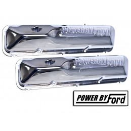 Capace de supape cromate "Powered by Ford" 390/ 428 67-70