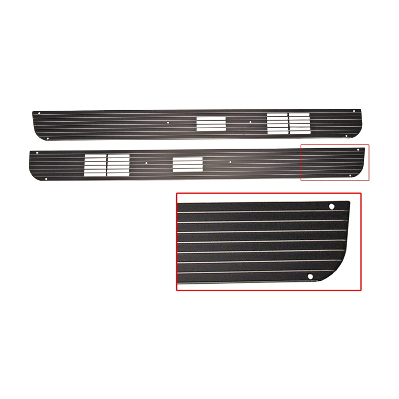 Mustang Deluxe ușă difuzor grilă, pereche 67-68 Mustang Deluxe ușă difuzor grilă, pereche 67-68