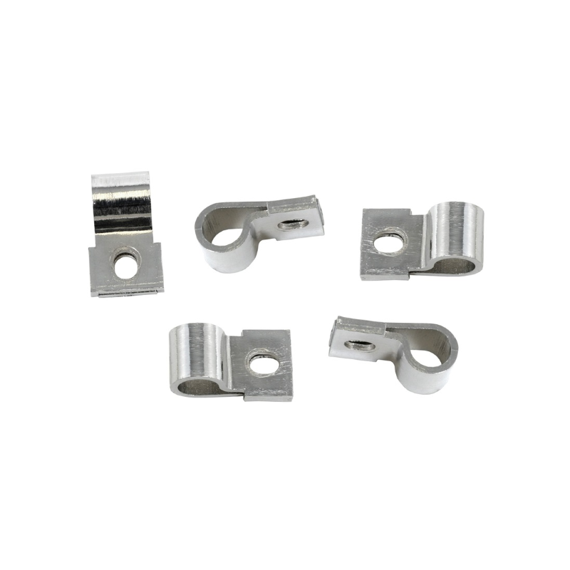 Clipsuri ale cablajului de semnale luminoase pentru capota 67-68 / crom Clipsuri ale cablajului de semnale luminoase pentru capota 67-68 / crom