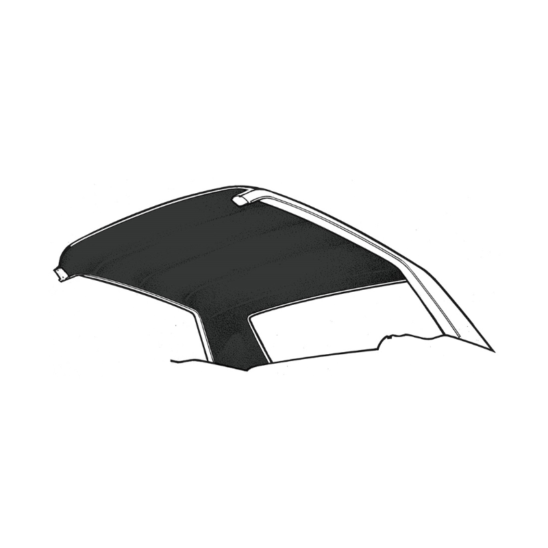 Căptușeală - conformă cu originalul - Fastback/ negru 65-68 Căptușeală - conformă cu originalul - Fastback/ negru 65-68