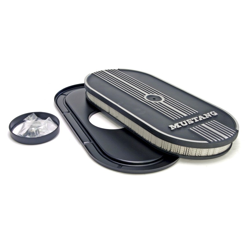Filtru de aer oval, Mustang 64-73 logo Filtru de aer oval, Mustang 64-73 logo