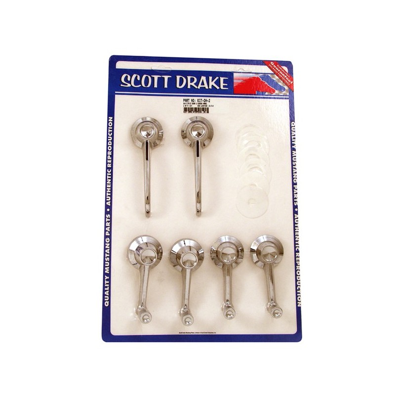 Set mâner și manivelă geam pentru Coupe, Cabrio 64-65 Set mâner și manivelă geam pentru Coupe, Cabrio 64-65