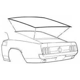 Garnitura geamului spate, Fastback 69-70