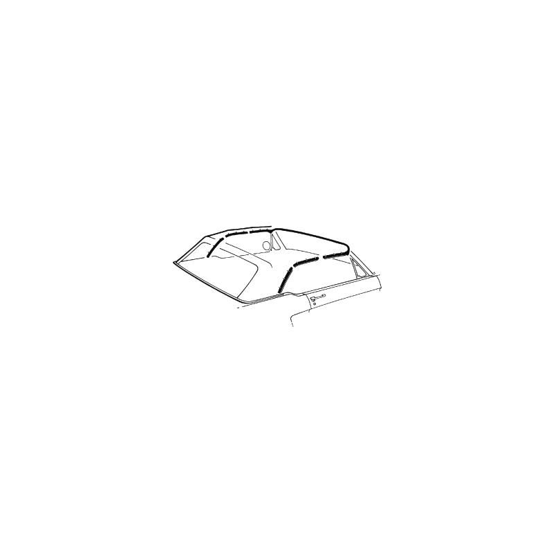 Garnitura de acoperiș rabatabilă, Cabrio 69-70 Garnitura de acoperiș rabatabilă, Cabrio 69-70