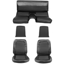 Set complet tapițerie - negru standard, Fastback 66